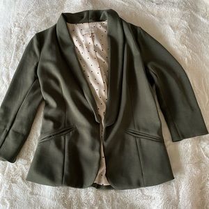 Women’s Skies are Blue Khaki Green Blazer